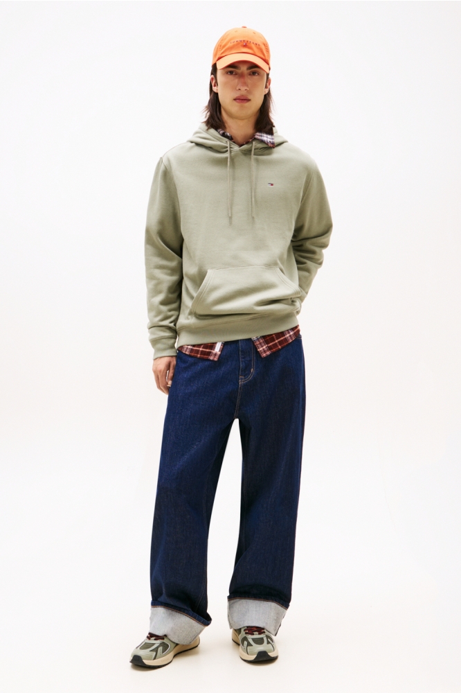 TJM REG S FLAG HOODIE EXT DM0DM20742 M1L UTILITY SAGE